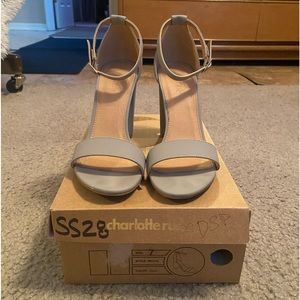 charlotte russe gray heels
